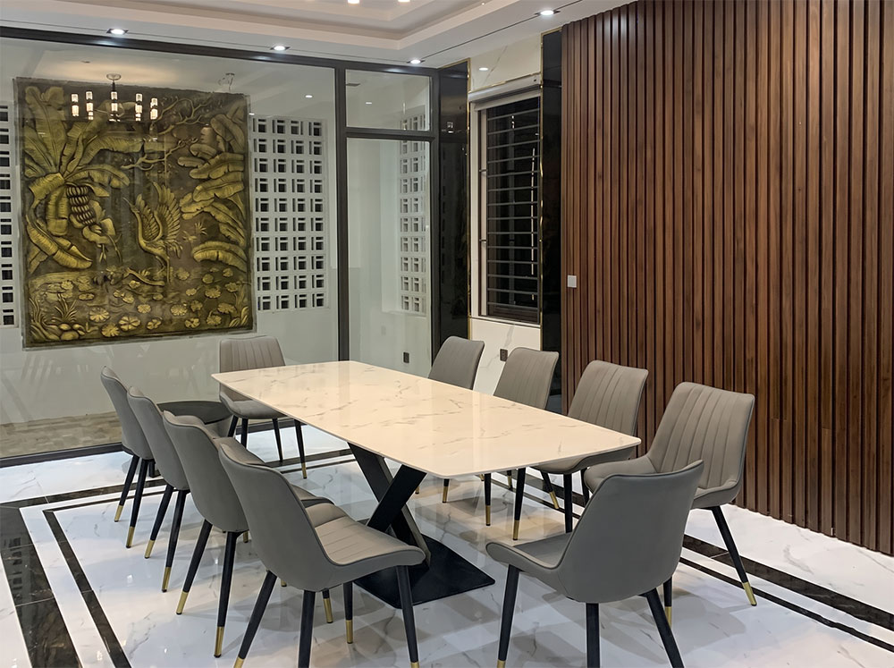 Bộ bàn ăn 10 ghế sang trọng