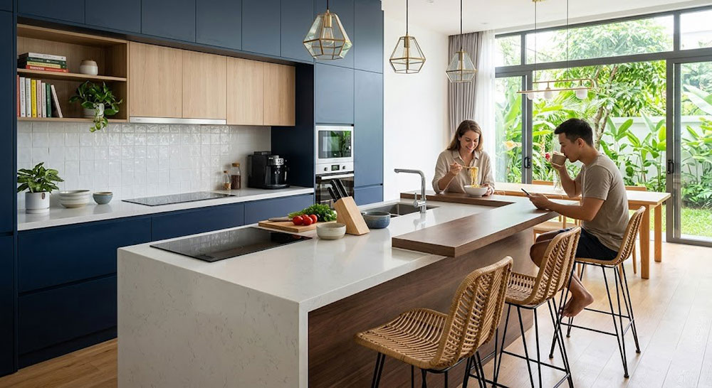 Mẫu bếp có đảo bếp (Kitchen Island) Mẫu bếp có đảo bếp (Kitchen Island)
