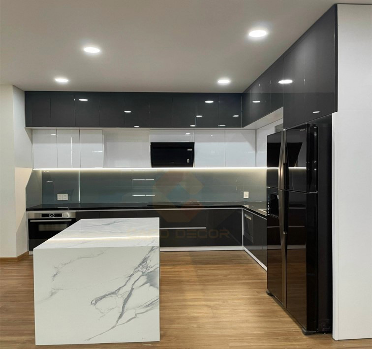 Quầy bar gỗ công nghiệp phủ Acrylic